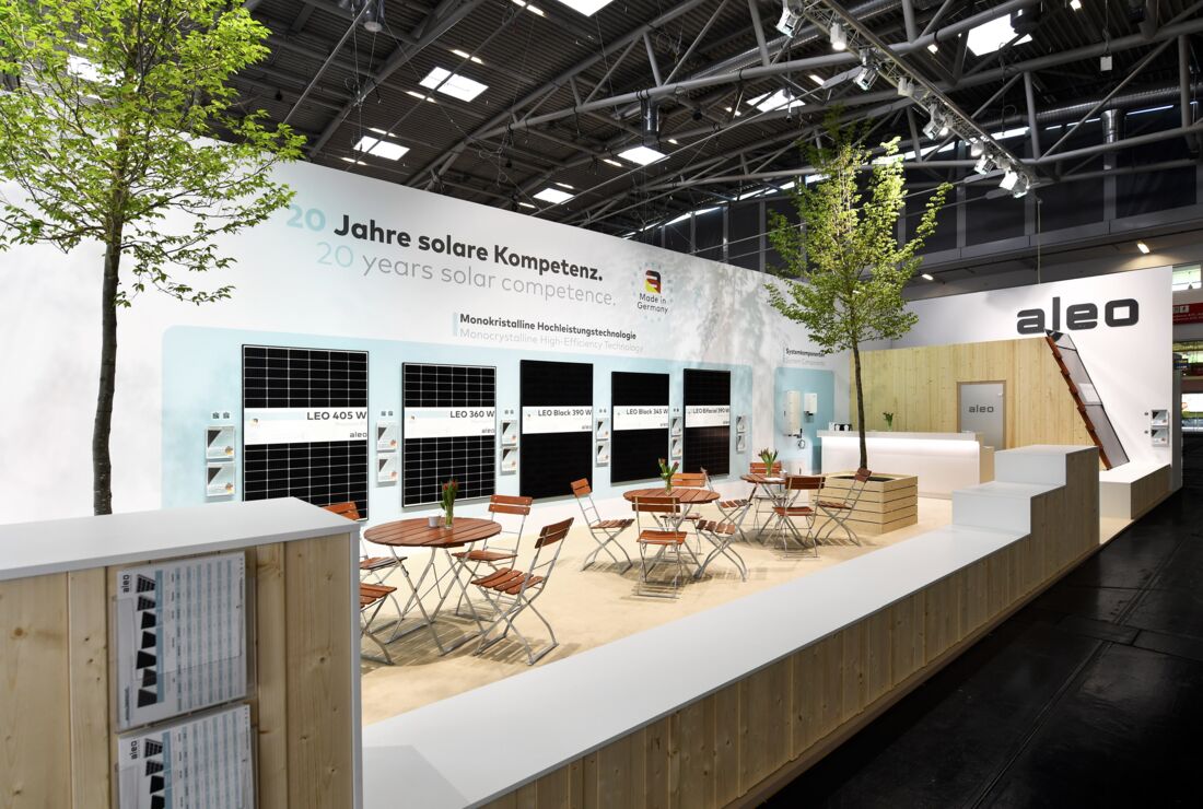 Messestand aleo Solar GmbH