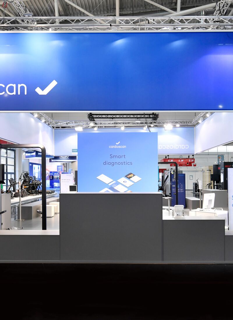 Messestand cardioscan GmbH