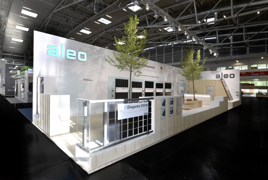 Messestand aleo Solar GmbH