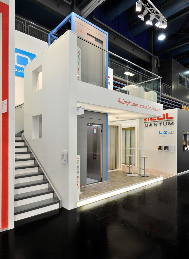 Messestand Riedl Aufzugbau GmbH & Co.KG