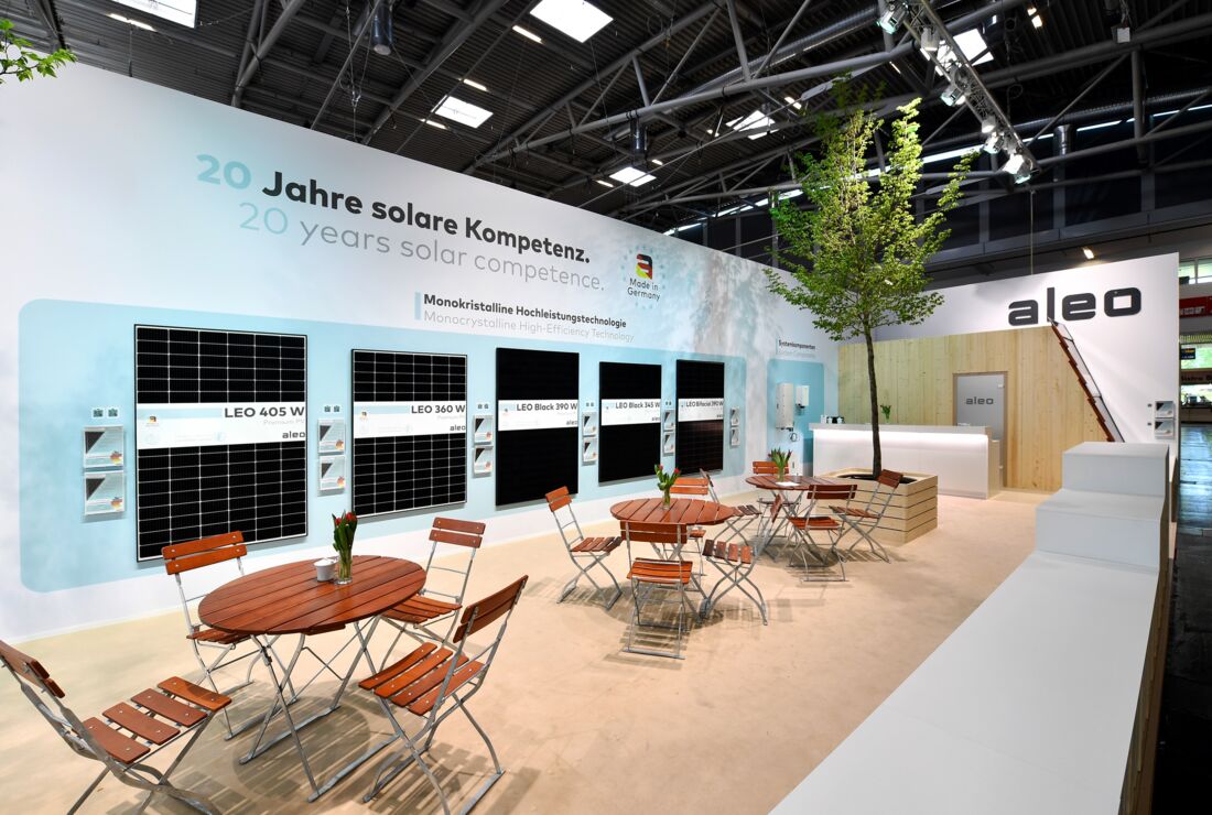 Messestand aleo Solar GmbH