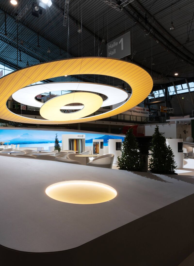 Messestand Sattler SUN-TEX GmbH