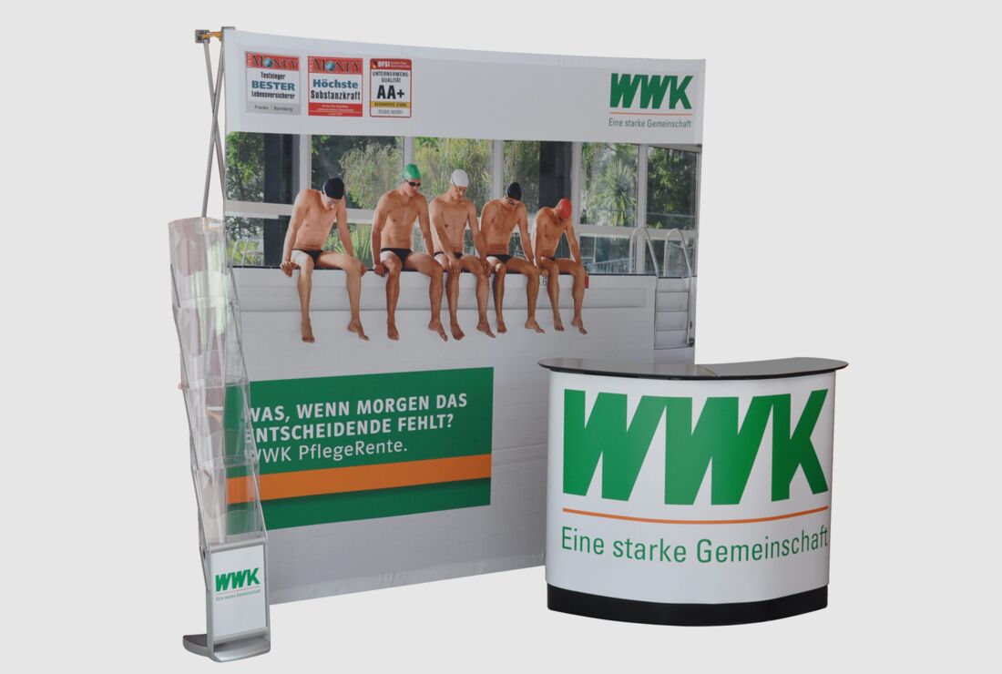 Faltwände Druck auf Stoff