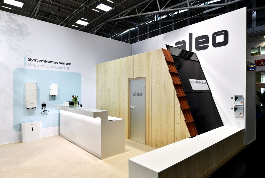 Messestand aleo Solar GmbH