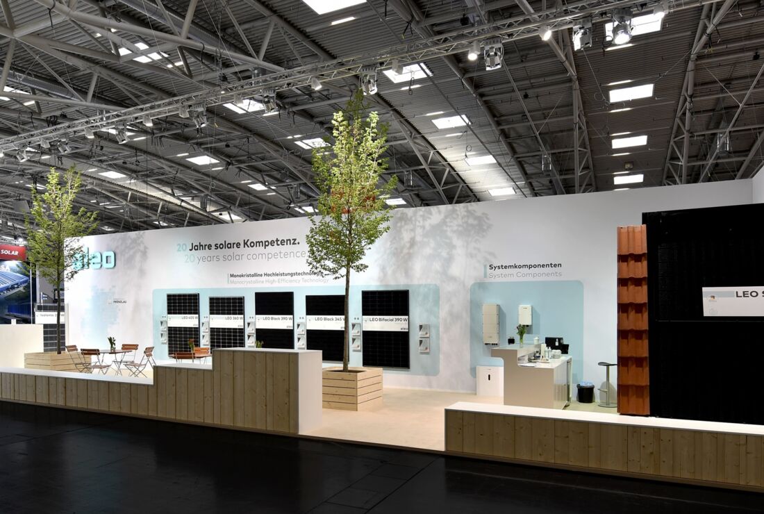 Messestand aleo Solar GmbH