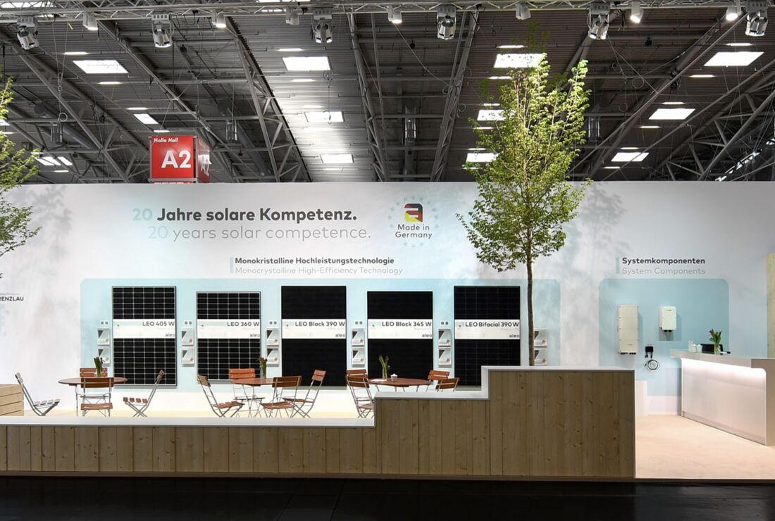 Messestand aleo Solar GmbH
