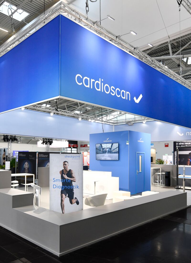 Messestand cardioscan GmbH